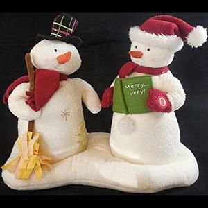 (OBO) Hallmark 2003 Mr. and Mrs. Snowman Jingle Pals Singing Holiday Display
